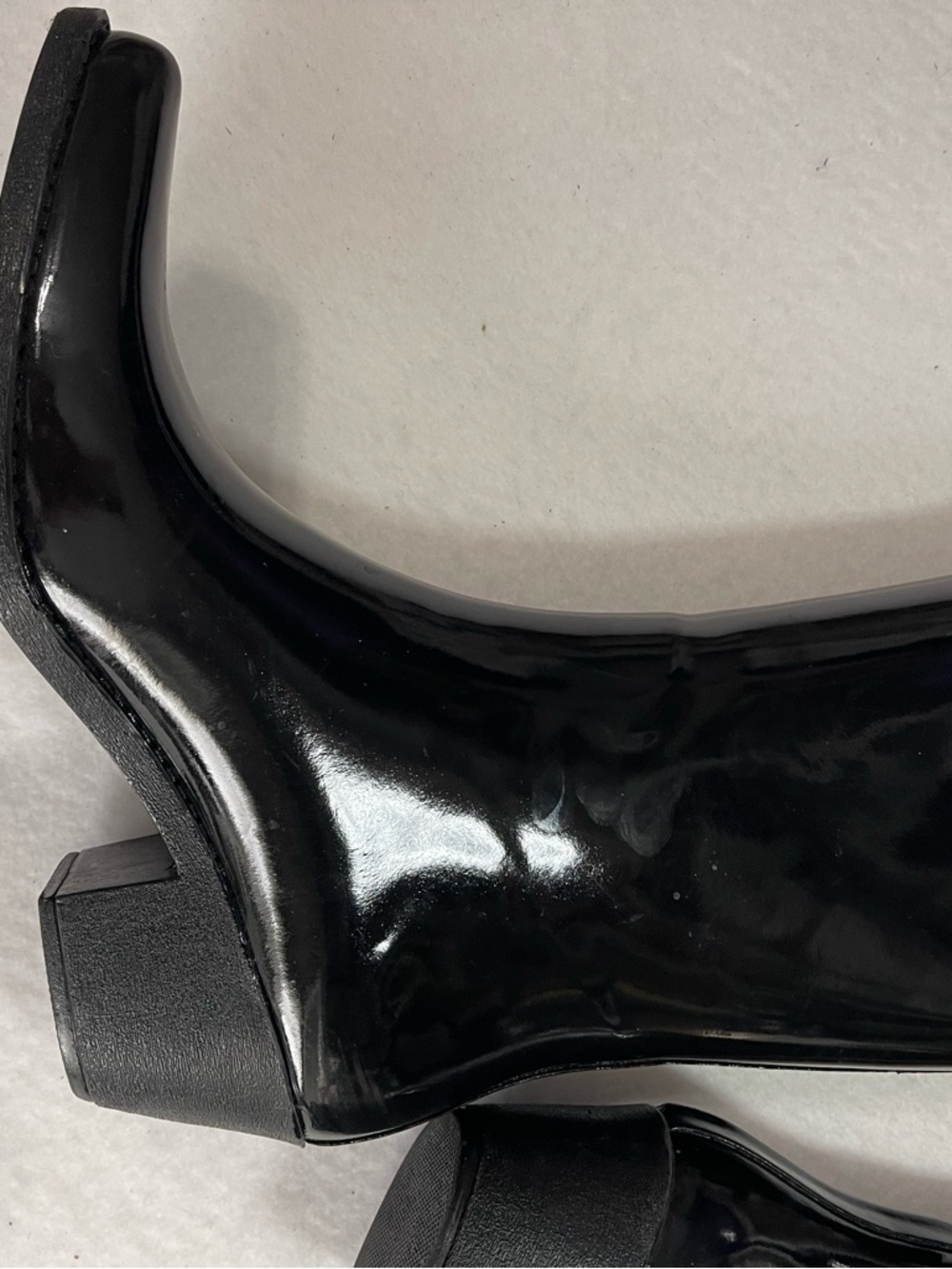 Rubber Cowboy Boots 7 black - Picture 6 of 7